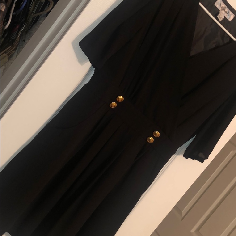Black mini dress